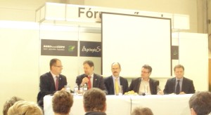 A II. panel résztvevői balról jobbra: Petőházi Tamás (GOSZ), dr Potori Norbert (AKI), Kiss Péter (Toepfer), Kovács Endre (Agrimpex), Kócza Zsolt (Cargill)