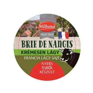 A termékvisszahívásban érintett Milbona Selection Brie de Nangis (Fotó: Lidl)