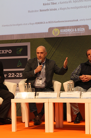 Daoda Zoltán, az AGRO.bio Hungary Kft. szakmai igazgatója a precíziós gazdálkodás gazdasági hasznára is felhívta a figyelmet - Fotó: Magro.hu