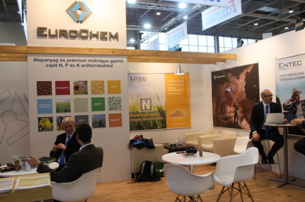 Az EuroChem Agro Hungary Kft. standja a 2020-as AGROmashEXPO mezőgazdasági szakkiállításon - Fotó: Magro.hu