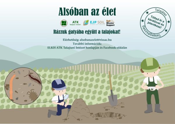 A talajegészség állapotát vizsgálja az az ELTE ATK Talajtani Intézet kezdeményezte civil kutatás