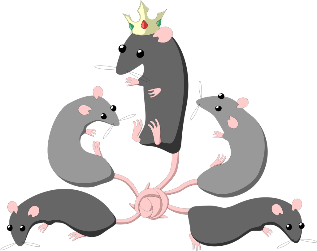 eltételezések szerint a patkányok egy túlzsúfolt fészekben összegabalyodnak, és ha csak az egyikük szabadulni próbál, a csomó szorosabbra húzódik, ami végleg megpecsételi a sorsukat
